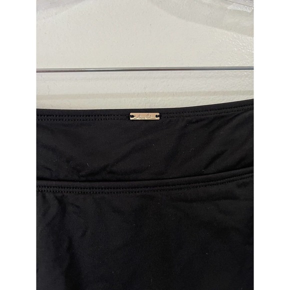 NWT Anne Cole Plus Solid Classic Black Modest Swim Skirt Skort Size 22w - Picture 7 of 8